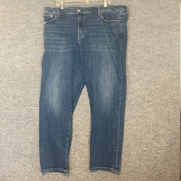 Lucky Brand Pants Mens 42x32 Blue Denim Jeans Straight Leg Stretch Casual - Picture 1 of 11